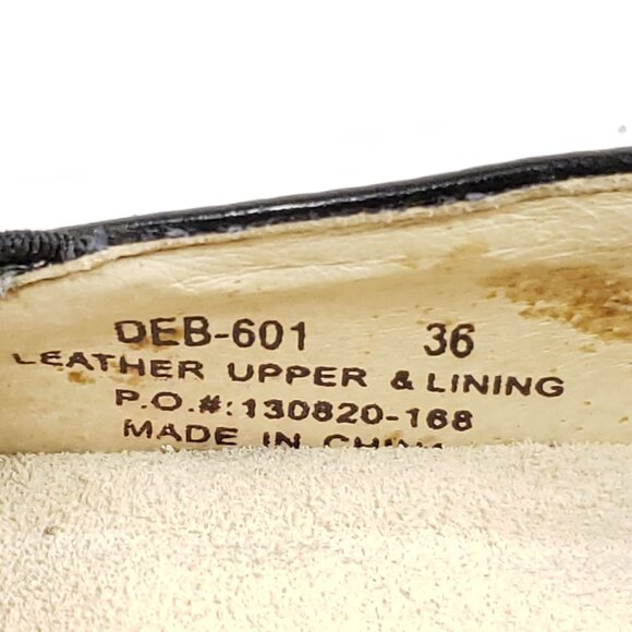 Alegria By Pg Lite Womens Size 6.5 Leather Slip-On Clogs Black - Picture 9 of 9